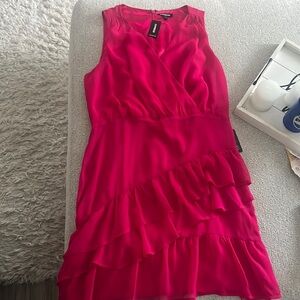 Express Hot pink dress   Size M.   Never worn